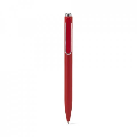 KYLIE. Caneta esferogr&aacute;fica em alum&iacute;nio 94% reciclado com escrita em azul - Vermelho