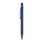 CLINT MATE. Caneta esferogr&aacute;fica com um design moderno em alum&iacute;nio 100% reciclado, com acabamento mate - Azul