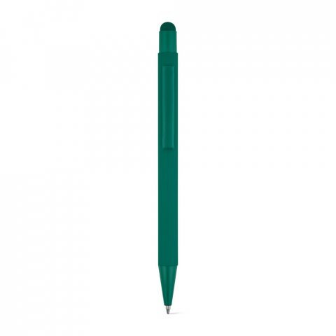 CLINT MATE. Caneta esferogr&aacute;fica com um design moderno em alum&iacute;nio 100% reciclado, com acabamento mate - Verde escuro