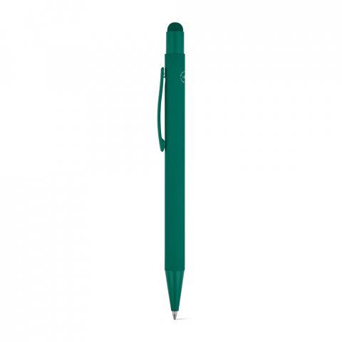 CLINT MATE. Caneta esferogr&aacute;fica com um design moderno em alum&iacute;nio 100% reciclado, com acabamento mate - Verde escuro