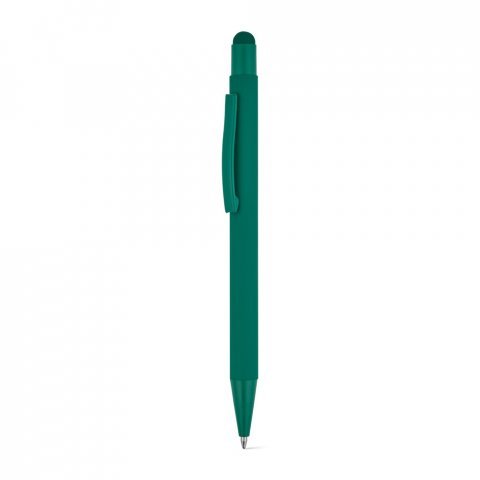 CLINT MATE. Caneta esferogr&aacute;fica com um design moderno em alum&iacute;nio 100% reciclado, com acabamento mate - Verde escuro