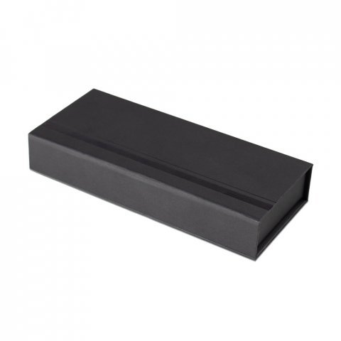 SARAMAGO. Set premium de 1 caneta esferogr&aacute;fica e 1 caneta roller em cobre e a&ccedil;o inox, com escrita em azul