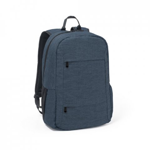 BUSINESS. Mochila para notebook 15.6" em poli&eacute;ster reciclado 300D 18 L - Azul