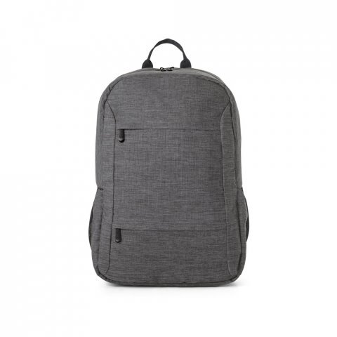 BUSINESS. Mochila para notebook 15.6" em poli&eacute;ster reciclado 300D 18 L - Cinza escuro