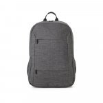 BUSINESS. Mochila para notebook 15.6" em poli&eacute;ster reciclado 300D 18 L - Cinza escuro