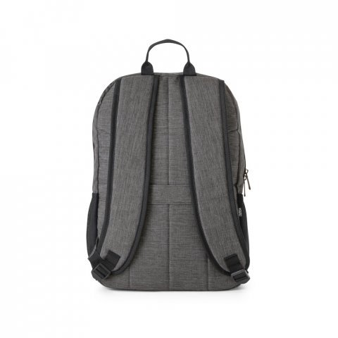 BUSINESS. Mochila para notebook 15.6" em poli&eacute;ster reciclado 300D 18 L - Cinza escuro
