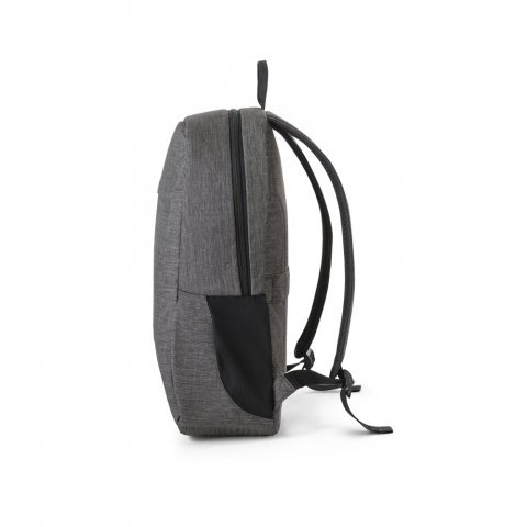 BUSINESS. Mochila para notebook 15.6" em poli&eacute;ster reciclado 300D 18 L - Cinza escuro