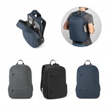 BUSINESS. Mochila para notebook 15.6" em poliéster reciclado 300D 18 L