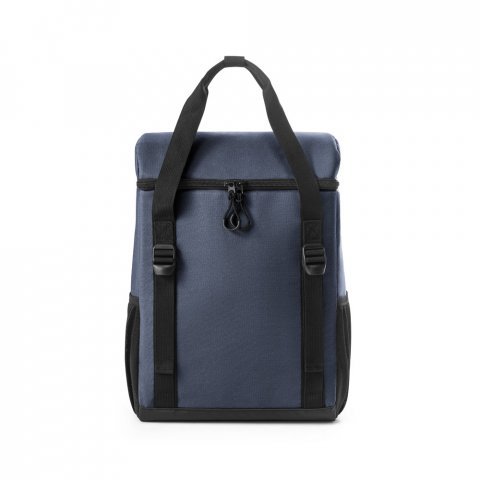 ROMA L. Cooler. Mochila t&eacute;rmica almofadada em ripstop poli&eacute;ster reciclado 600D com interior forrado em PEVA 16 L - Azul