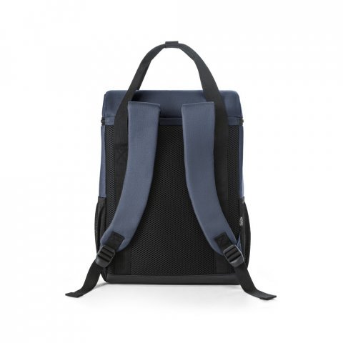 ROMA L. Cooler. Mochila t&eacute;rmica almofadada em ripstop poli&eacute;ster reciclado 600D com interior forrado em PEVA 16 L - Azul