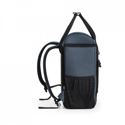 ROMA L. Cooler. Mochila t&eacute;rmica almofadada em ripstop poli&eacute;ster reciclado 600D com interior forrado em PEVA 16 L - Azul