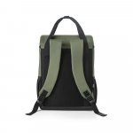 ROMA L. Cooler. Mochila t&eacute;rmica almofadada em ripstop poli&eacute;ster reciclado 600D com interior forrado em PEVA 16 L - Verde escuro