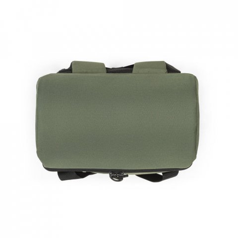 ROMA L. Cooler. Mochila t&eacute;rmica almofadada em ripstop poli&eacute;ster reciclado 600D com interior forrado em PEVA 16 L - Verde escuro