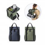 ROMA L. Cooler. Mochila t&eacute;rmica almofadada em ripstop poli&eacute;ster reciclado 600D com interior forrado em PEVA 16 L