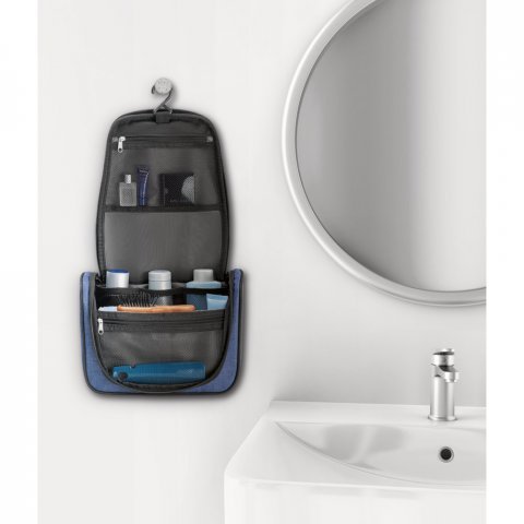 MILLI. Bolsa de cosm&eacute;ticos em 600D de alta densidade - Azul