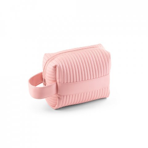 GILI. Bolsa de cosm&eacute;ticos em PU (21% de PU reciclado e 30% de poli&eacute;ster reciclado) - Rosa claro