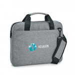 GRAPHS LAPTOP. Pasta para notebook (14'') em 600D de alta densidade com compartimento forrado e almofadado - Cinza claro