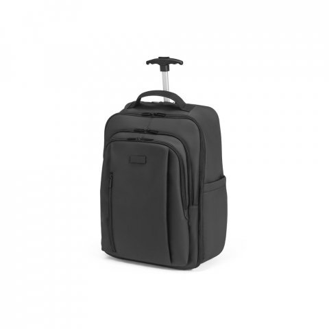 SEVILLE. Mochila trolley em 900D com revestimento resistente à água, com bolso para 17.3" 28 L - Preto