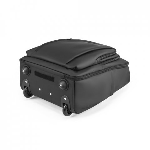 SEVILLE. Mochila trolley em 900D com revestimento resistente à água, com bolso para 17.3" 28 L - Preto