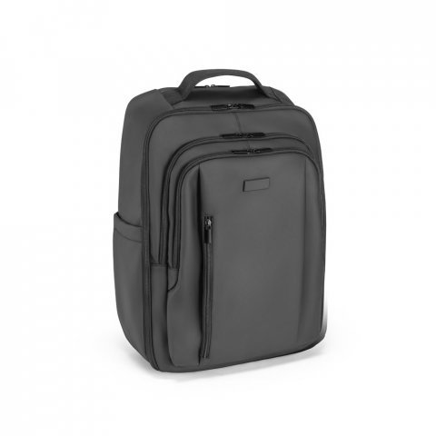 SEVILLE. Mochila trolley em 900D com revestimento resistente à água, com bolso para 17.3" 28 L - Preto