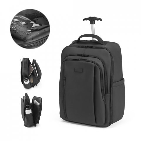 SEVILLE. Mochila trolley em 900D com revestimento resistente à água, com bolso para 17.3" 28 L