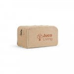 SEYCHELLES. Bolsa de cosm&eacute;ticos em juco (mistura de algod&atilde;o e juta, 260g/m&sup2;) em juco com interior forrado em 70% algod&atilde;o reciclado e 30% poli&eacute;ster reciclado - Natural