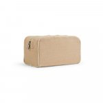 SEYCHELLES. Bolsa de cosm&eacute;ticos em juco (mistura de algod&atilde;o e juta, 260g/m&sup2;) em juco com interior forrado em 70% algod&atilde;o reciclado e 30% poli&eacute;ster reciclado - Natural