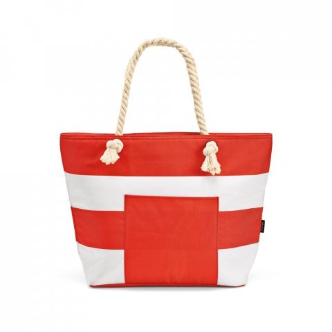 HAVA&Iacute;. Sacola t&eacute;rmica em poli&eacute;ster reciclado 600D 16 L - Vermelho