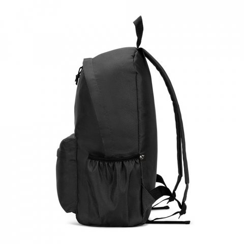 ROSARIO. Mochila em poliéster reciclado 600D com bolso frontal espaçoso 18 L - Preto