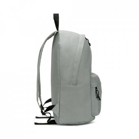 ROSARIO. Mochila em poliéster reciclado 600D com bolso frontal espaçoso 18 L - Cinza claro