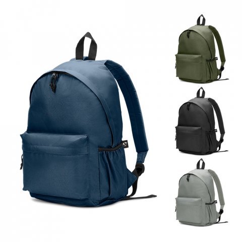 ROSARIO. Mochila em poliéster reciclado 600D com bolso frontal espaçoso 18 L