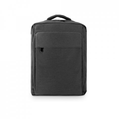 COVENTRY. Mochila, totalmente almofadada, para notebook 15,6" em poliéster reciclado 300D de alta densidade 18 L - Cinza escuro