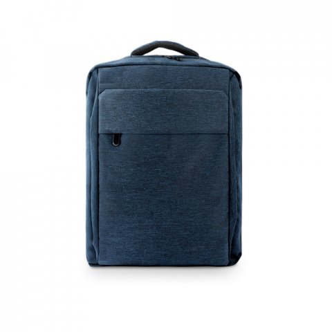 COVENTRY. Mochila, totalmente almofadada, para notebook 15,6" em poliéster reciclado 300D de alta densidade 18 L - Azul marinho