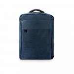 COVENTRY. Mochila, totalmente almofadada, para notebook 15,6" em poliéster reciclado 300D de alta densidade 18 L - Azul marinho
