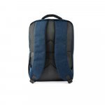 COVENTRY. Mochila, totalmente almofadada, para notebook 15,6" em poliéster reciclado 300D de alta densidade 18 L - Azul marinho