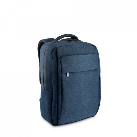 COVENTRY. Mochila, totalmente almofadada, para notebook 15,6" em poliéster reciclado 300D de alta densidade 18 L - Azul marinho