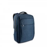 COVENTRY. Mochila, totalmente almofadada, para notebook 15,6" em poliéster reciclado 300D de alta densidade 18 L - Azul marinho