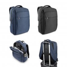 COVENTRY. Mochila, totalmente almofadada, para notebook 15,6" em poliéster reciclado 300D de alta densidade 18 L