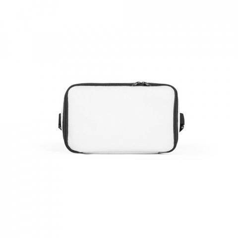 CANCUN. Cooler. Bolsa t&eacute;rmica em poli&eacute;ster reciclado 600D com interior forrado em PEVA 7 L - Branco