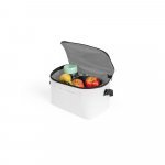 CANCUN. Cooler. Bolsa t&eacute;rmica em poli&eacute;ster reciclado 600D com interior forrado em PEVA 7 L - Branco