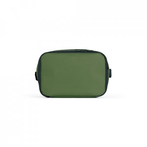 CANCUN. Cooler. Bolsa t&eacute;rmica em poli&eacute;ster reciclado 600D com interior forrado em PEVA 7 L - Verde escuro