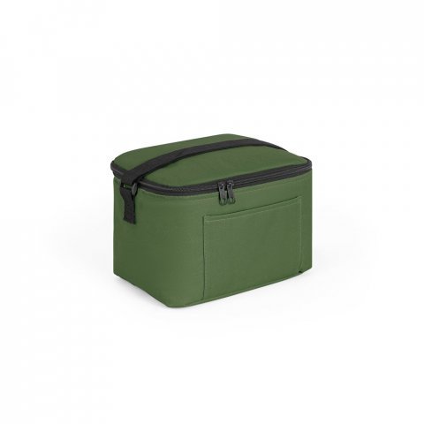 CANCUN. Cooler. Bolsa t&eacute;rmica em poli&eacute;ster reciclado 600D com interior forrado em PEVA 7 L - Verde escuro