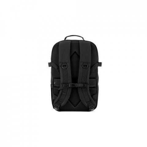 EDINBURGH BPACK. Mochila estilo militar em poliéster reciclado 600D, de alta densidade, com bolso para notebook 17.3" 21 L - Preto