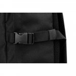 EDINBURGH BPACK. Mochila estilo militar em poliéster reciclado 600D, de alta densidade, com bolso para notebook 17.3" 21 L - Preto