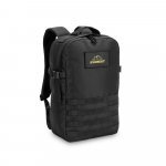 EDINBURGH BPACK. Mochila estilo militar em poliéster reciclado 600D, de alta densidade, com bolso para notebook 17.3" 21 L - Preto