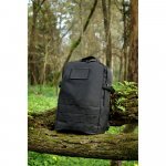 EDINBURGH BPACK. Mochila estilo militar em poliéster reciclado 600D, de alta densidade, com bolso para notebook 17.3" 21 L