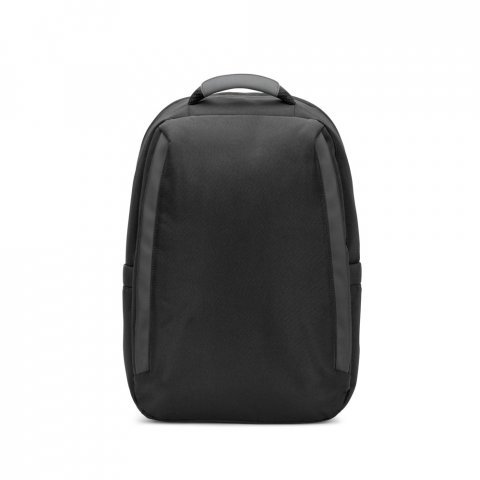 YANGON BPACK. Mochila antirroubo, em poliéster reciclado 600D twill, resistente à água, e bolso para notebook 17.3" 20 L - Preto
