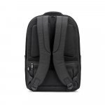 YANGON BPACK. Mochila antirroubo, em poliéster reciclado 600D twill, resistente à água, e bolso para notebook 17.3" 20 L - Preto