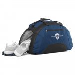 FIT. Bolsa esportiva em 600D com fundo em placa semi-r&iacute;gida (30 L) - Azul