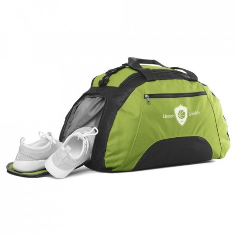 FIT. Bolsa esportiva em 600D com fundo em placa semi-r&iacute;gida (30 L) - Verde claro